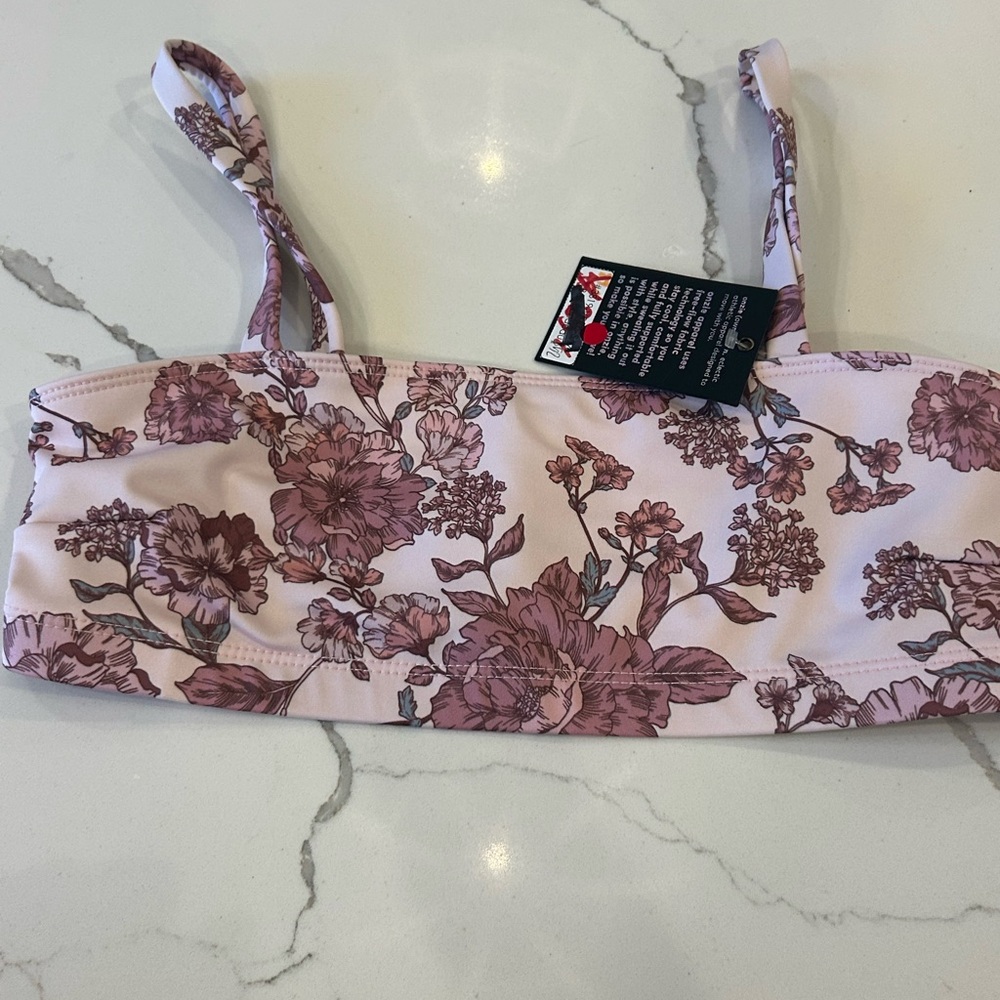 Onzie Mauve Floral Tank Top